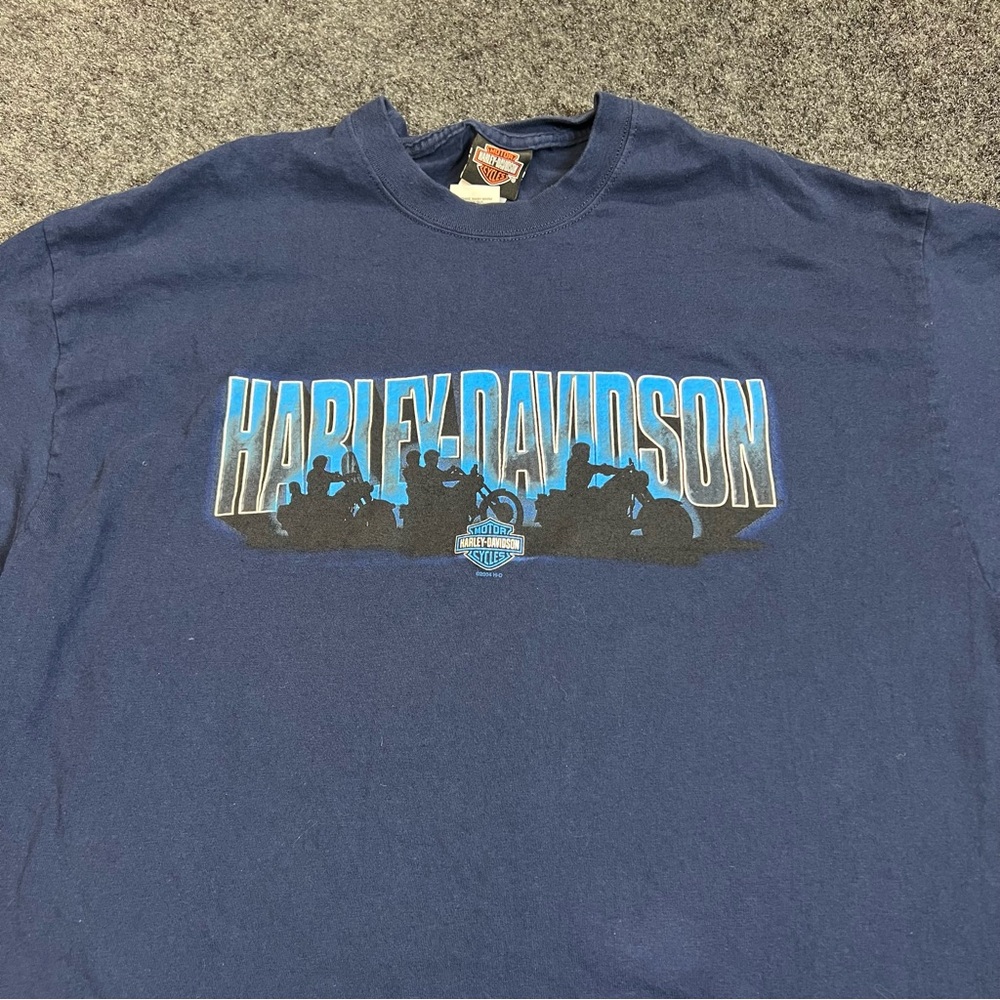 Vintage 2004 Harley Davidson Tee XL Sheboygan WI Route 43 Double Sided